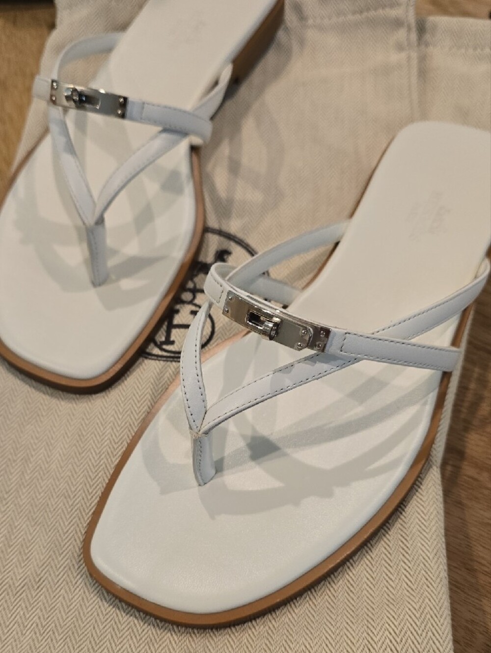 Hermes Miss Sandal White - Picture 4 of 4